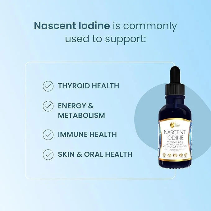 Coco March Nascent Iodine-Magnetized Iodine High Concentration, Thyroid & Metabolism Support, Gluten Free, Keto Friendly, ...