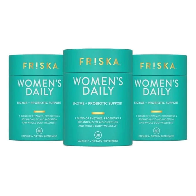 FRISKA Women’s Daily Digestive Enzyme and 90 Capsules