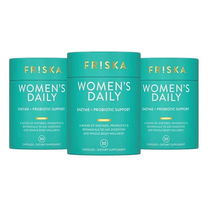 FRISKA Women’s Daily Digestive Enzyme and 90 Capsules
