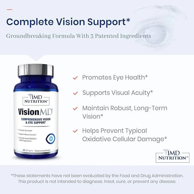 1MD Nutrition VisionMD Eye Vitamin CARMIS 60 Softgels (2-Pack)