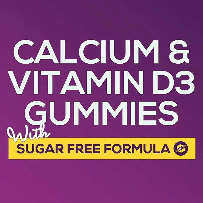 Sugar Free Calcium Gummy Bites Plus 400 IU D3, Bone 60 Gummies