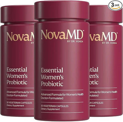 by Dr. Vonda Essential Gluten-Free Probiotics (3 Pack), 50 Billion