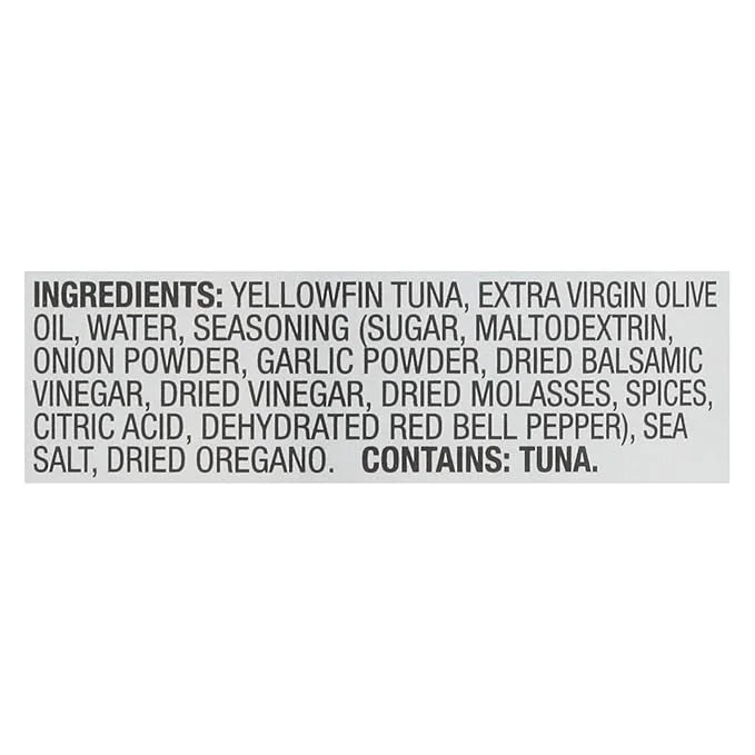 Bumble Bee Prime Balsamic & Herb Yellowfin Tuna in Extra Virgin Olive Oil, 5 oz Can - Wild Caught Ahi Tuna - 28g Protein P...