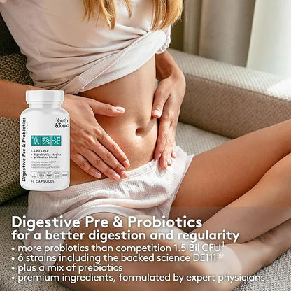 Youth & Tonic Digestion Stomach Support 180 Pills