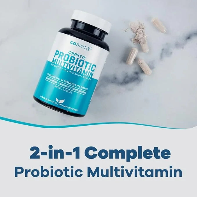 GOBIOTIX Probiotic Multivitamin Supplement 25 Billion 90 Capsules