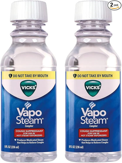Vicks VapoSteam Medicated Liquid with Camphor, 8 Oz 2)