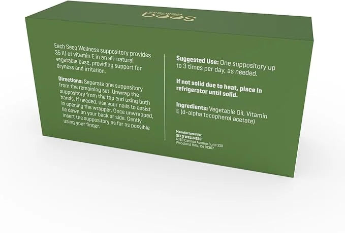Vitamin E Suppositories 35 IU 24 Count