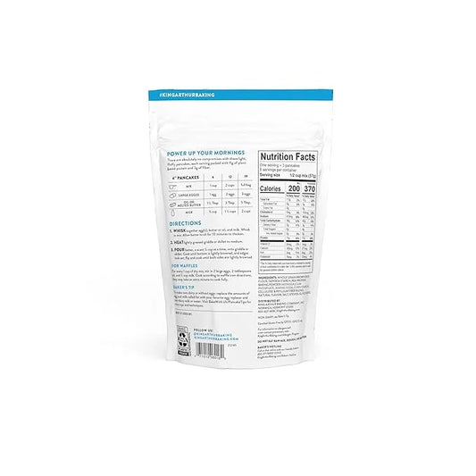 King Arthur Flour Gluten Free Protein Pancake Mix, Non-GMO Project Verified, No Sugar Added, Non-Dairy, 12 Oz (Pack of 6) ...