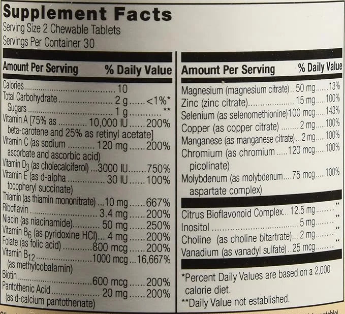 Bariatric Advantage Essential Multivitamin without Iron 200 DV 60 Tablets