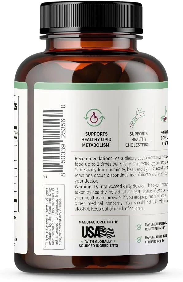 Snap Supplements Cholesterol Health 60 Capsules