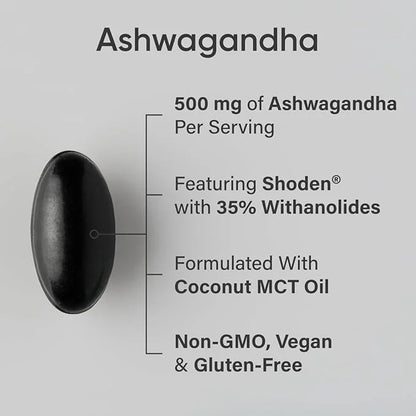Sports Research® Ashwagandha Softgels with Coconut 60 Count