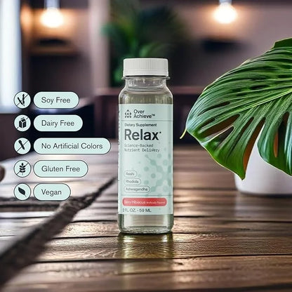 Relax Drink for Relaxation and Stress 12 Pack 2oz