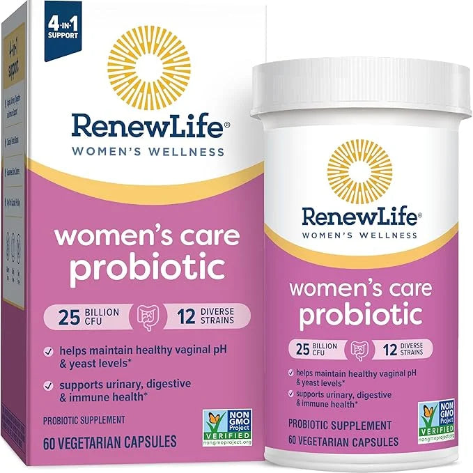Renew Life Women's Probiotic Capsules, Supports 25 Billion 60 Ct
