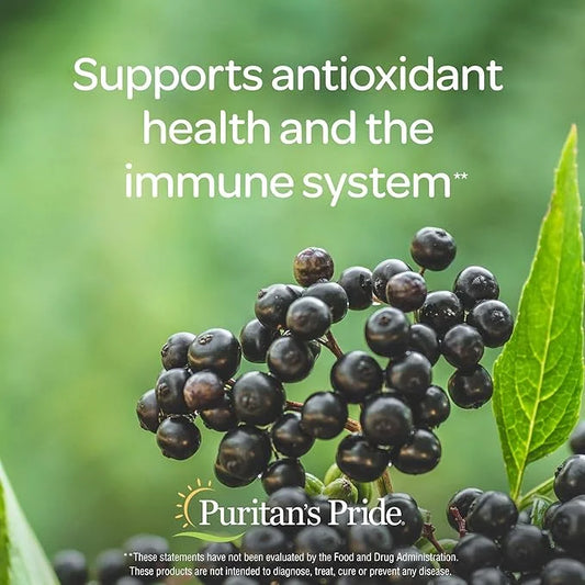 Puritan's Pride Elderberry Gummy with Vitamin 70 ct