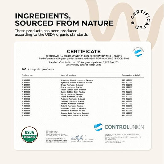 Mushroom Coffee - 9 Mushroom Adaptogen 105 Servings