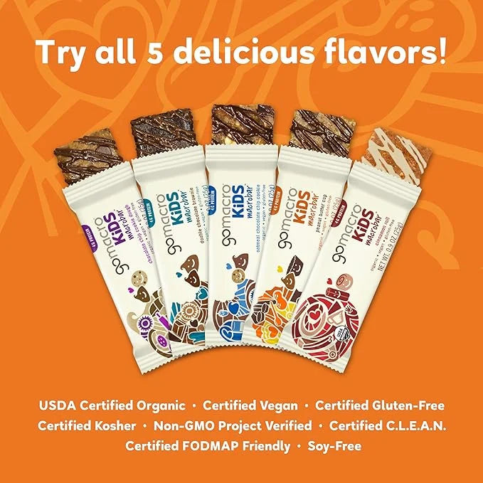 GoMacro Kids MacroBar Organic Vegan Snack Bars - Peanut Butter Cup (0.90 Ounce Bars, 7 Count) (Packaging May Vary) - Produ...