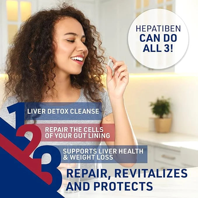 Hepatiben Liver Detox Cleanse, Non-GMO 60 Vegetarian