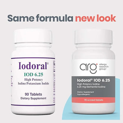 Optimox Iodoral 6.25 mg - Iodine Supplements for Thyroid Support, Potassium Iodide Tablets, Lugol Solution, Daily Vitamins...