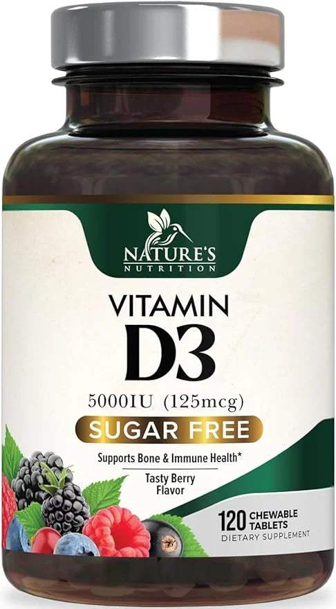Vitamin D3 5000 IU (125 mcg) 120 Chewable