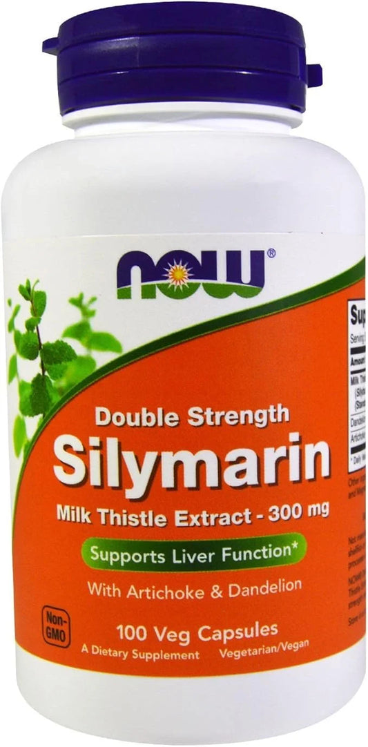 NOW Foods - Silymarin Milk Thistle 300 mg. 100 Vegetable