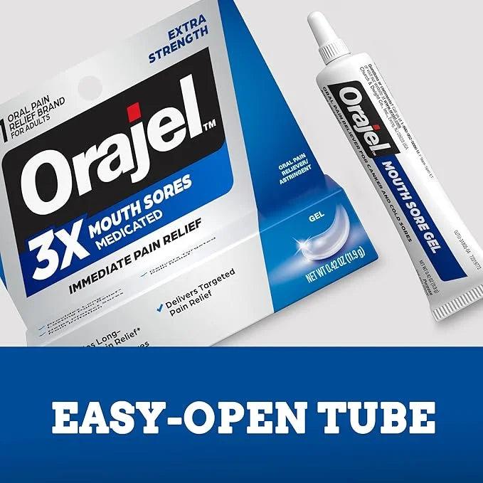 Orajel 3X for Mouth Sores: Maximum 0.42oz- From #1 Oral