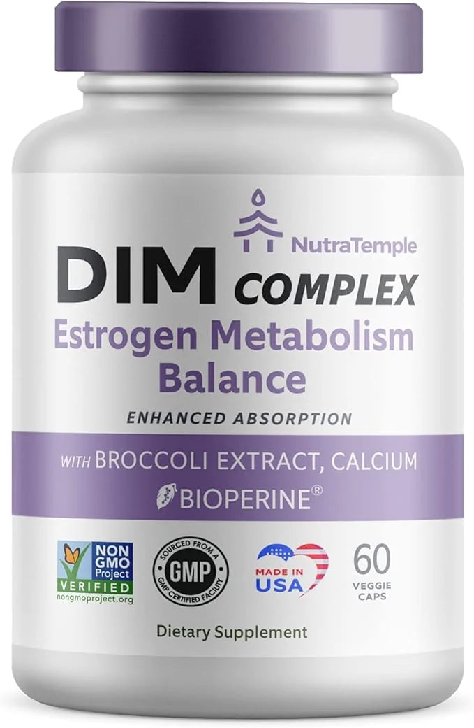 Dim Supplement [Enhanced Absorption with Bioperine, Brocolli, Calcium] Diindolylmethane Hormonal Balance for Women & Men, ...