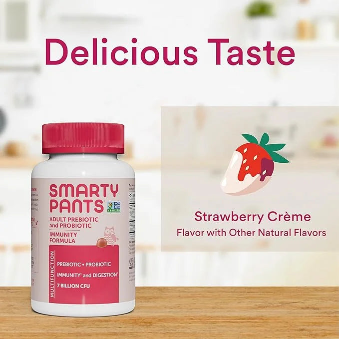 SmartyPants Men's & Women's Probiotic Immunity 60 Count (30 Day
