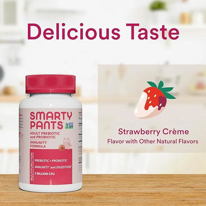 SmartyPants Men's & Women's Probiotic Immunity 60 Count (30 Day