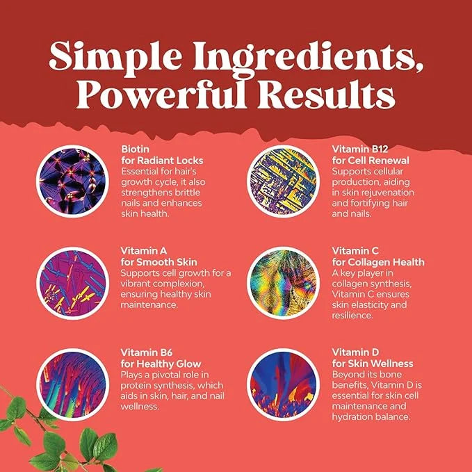 Natural Biotin Gummies for Hair Growth