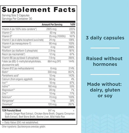 Ancient Nutrition Prenatal Vitamins, Multivitamin B12, Magnesium 90 Ct