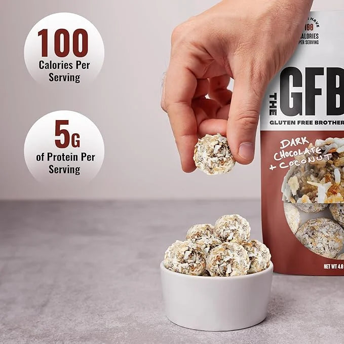 The GFB Variety Pack Protein Bites - Gluten Free, Plant Based, Non GMO, Sustainably Made – Ridiculously Tasty, Healthy, Ve...