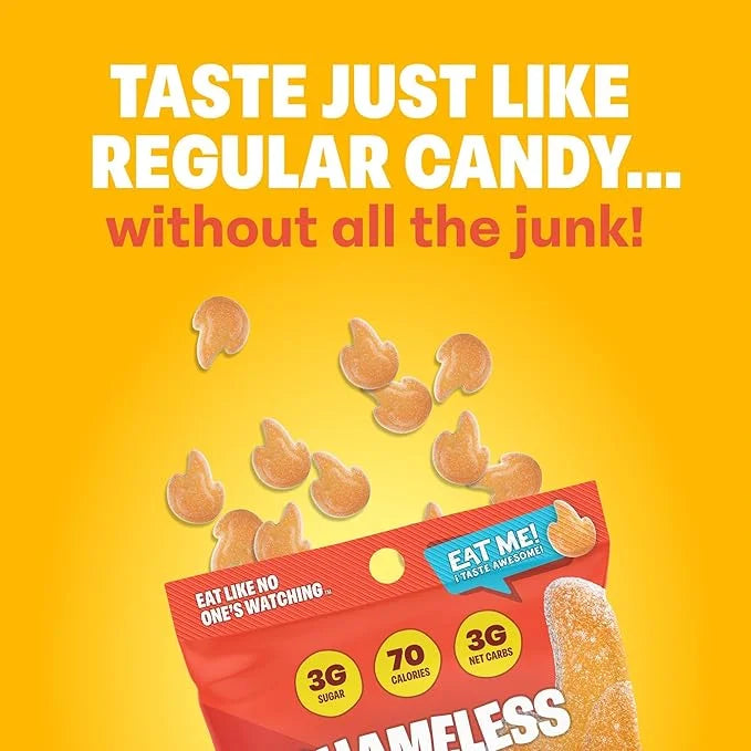 Shameless Snacks - Healthy Low Calorie Snacks, Low Carb Keto Gummies (Gluten Free Candy) - 6 Pack Chili Mango Fire - Produ...