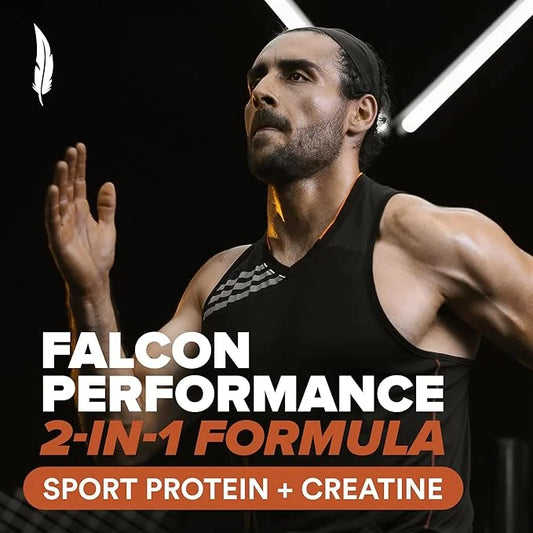 Birdman Falcon Performance Vegan Protein Powder, 31g Protein, 5g Creatine, 5g BCAA, Probiotics, Electrolytes, Pre Workout,...