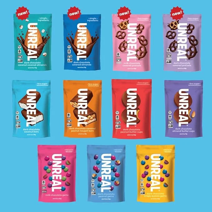 UNREAL Dark Chocolate Coconut Bars (3 Value Size Bags) | Vegan, 3g Sugar, & 3 Simple Ingredients | Non-GMO, Gluten Free, &...