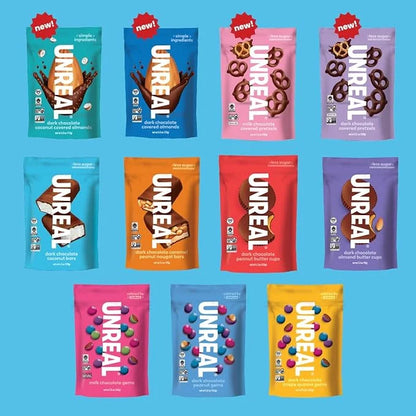 UNREAL Dark Chocolate Coconut Bars (3 Value Size Bags) | Vegan, 3g Sugar, & 3 Simple Ingredients | Non-GMO, Gluten Free, &...