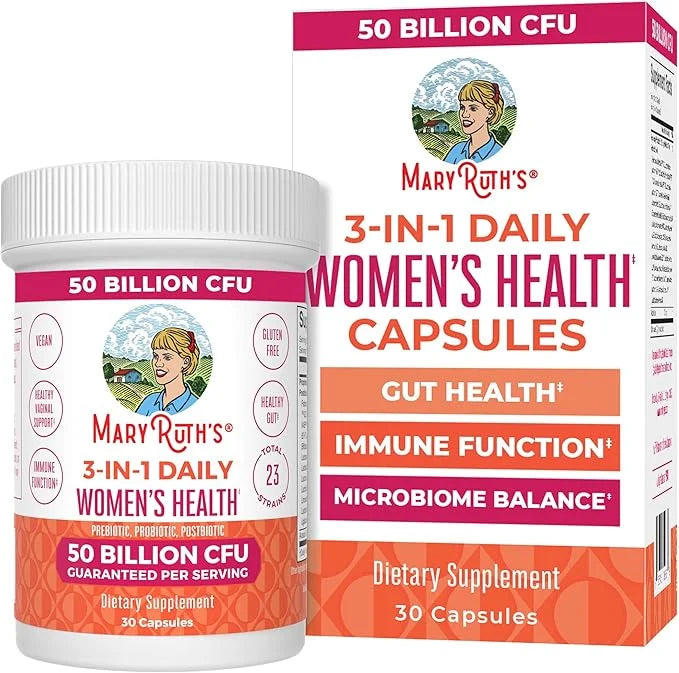 MaryRuth Organics 3-in-1 Daily Health Probiotics for Women | Clinically Tested | Hormone Support & Gut Health Supplement |...