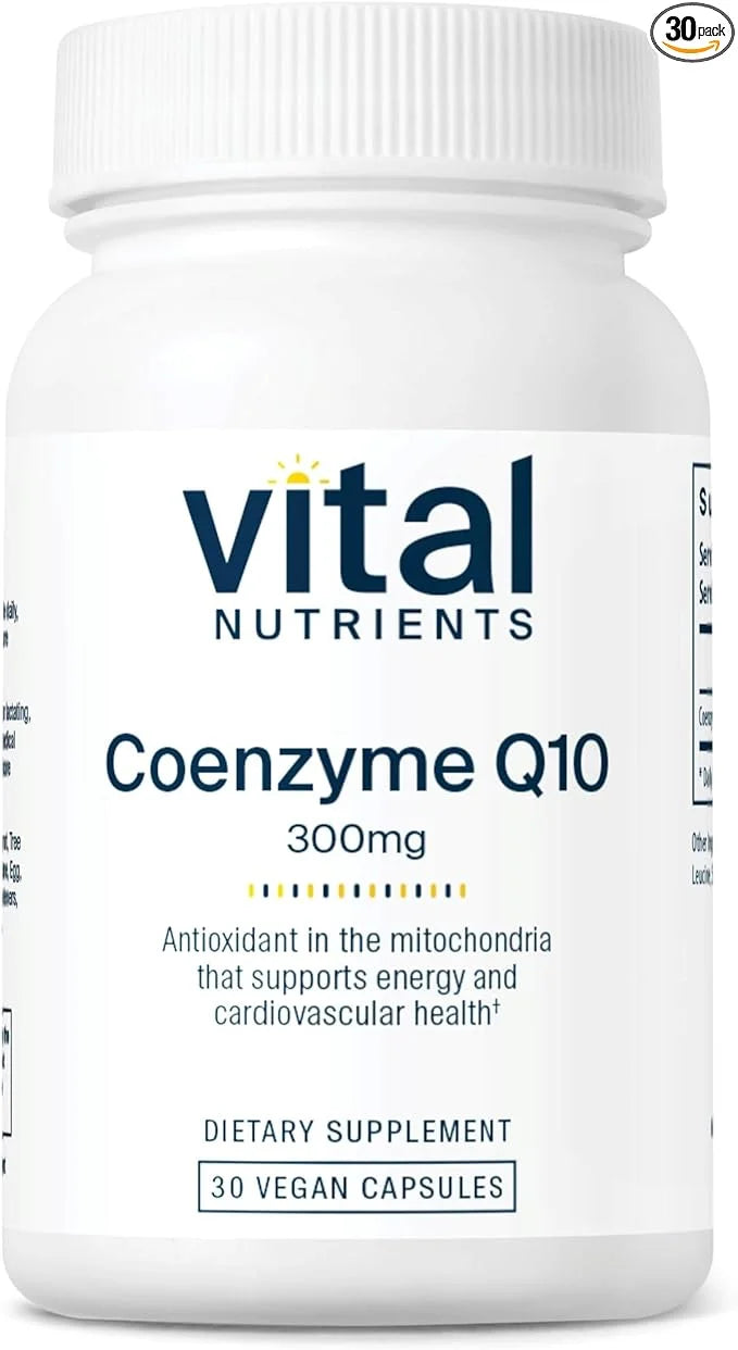 Vital Nutrients CoQ10 300mg Q10 to 30 Capsules