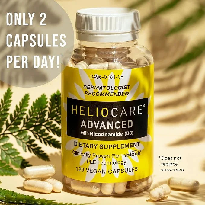 Heliocare Advanced Niacin B3 Supplement: Fernblock PLE Extract 240mg Per Serving - Supports Skin Cell Health W/Antioxidant...