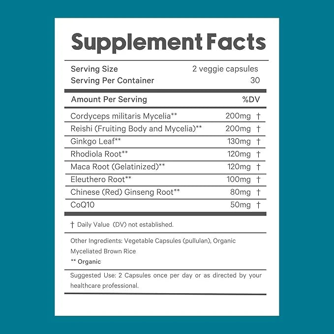 LyfeFuel Adaptogen Blend for Natural Energy 60 Vegan