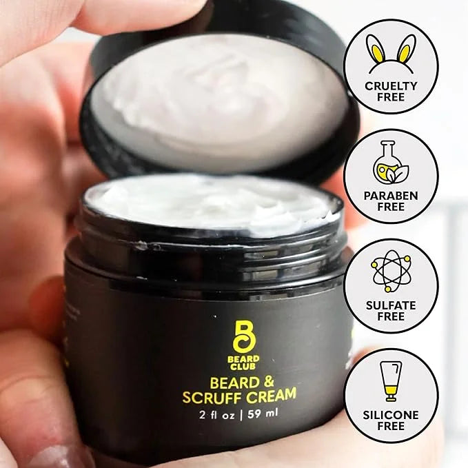 The Beard Club Biotin Beard Cream - Moisturizing and Hydrating Shea Beard Butter for Healthier Facial Hair & Skin - Produc...