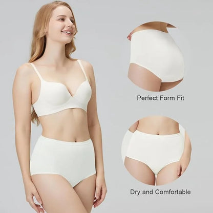 Battewa Incontinence Underwear for Women Washable, 50ML (5White, (5White, 5X-Large, 5X-Large, 5 5 Pack)