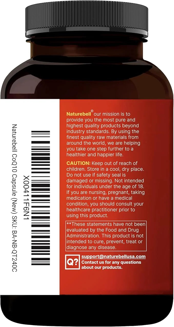 CoQ10 (Ubiquinone) 300mg with Omega 3 240 Capsules Q10 Supplement
