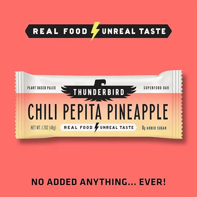 Thunderbird Bars Energy Snack, Gluten-Free with Protein, Healthy Real Food, Vegan Paleo Non-GMO, No Added Sugar, Sweet Spi...