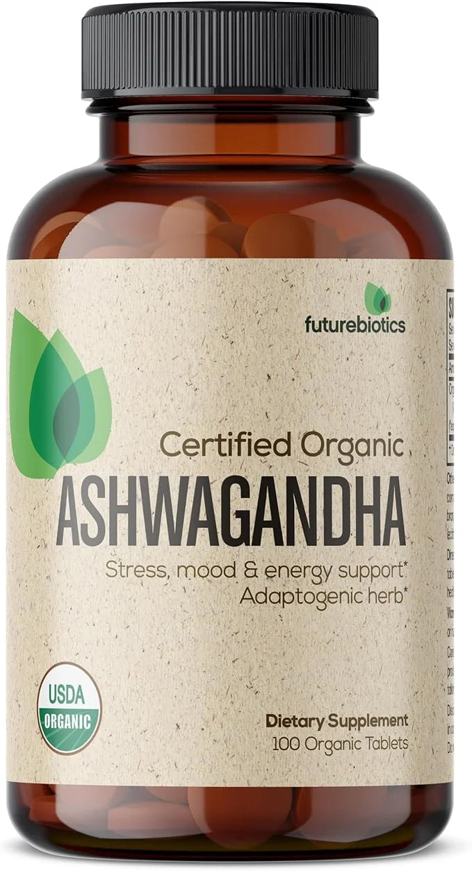 Futurebiotics Certified Organic Ashwagandha, Stress Mood 100 Organic