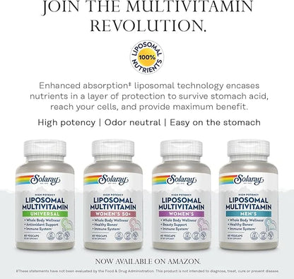 SOLARAY High Energy Multivitamin, No Iron, 1/Day, Timed-Release 120 VegCaps