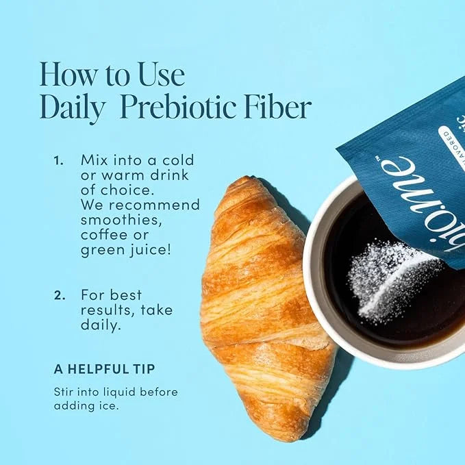 Daily Prebiotic Fiber Travel Packs 20 Servings - Fiber Supplement Powder for Digestive Health & Gut Health - Fiber Powder ...