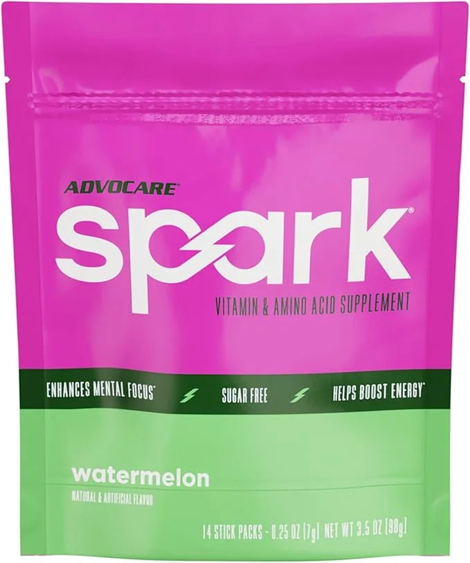 AdvoCare Spark Vitamin & Amino Acid Supplement - Focus & Energy Drink Powder Mix with Vitamin A, B-6, C & E - Also Include...