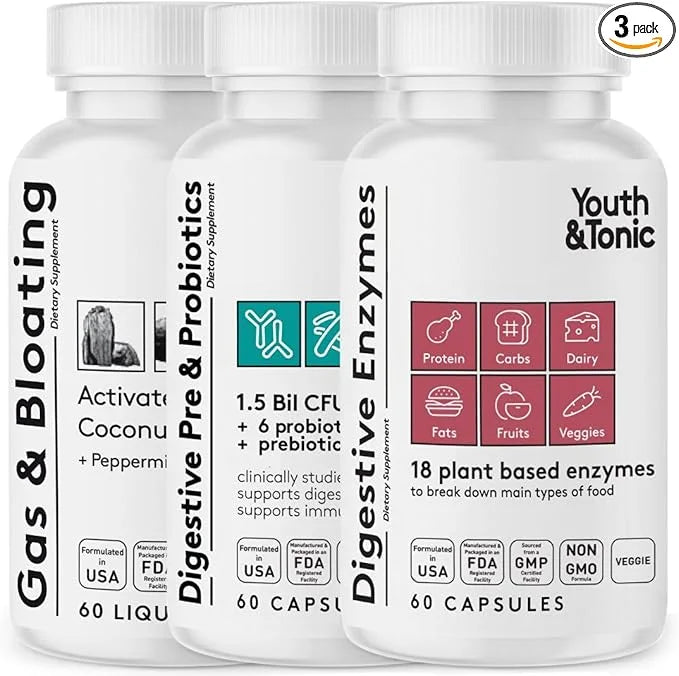 Youth & Tonic Digestion Stomach Support 180 Pills
