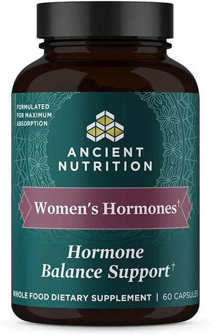 Ancient Nutrition Women's Hormones, Helps Reduce Stress, Supports Energy, Hormone Balance, Gluten Free, Paleo and Keto Fri...