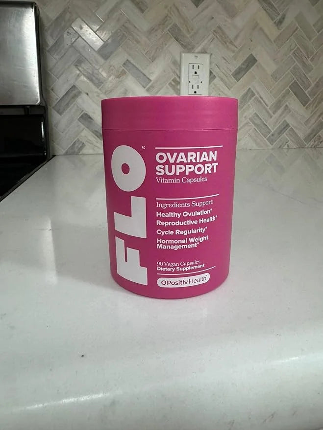 FLO Ovarian Health Support - Hormone Balance for Women, Inositol Supplement with DIM, Myo-Inositol & D-Chiro Inositol, Fol...